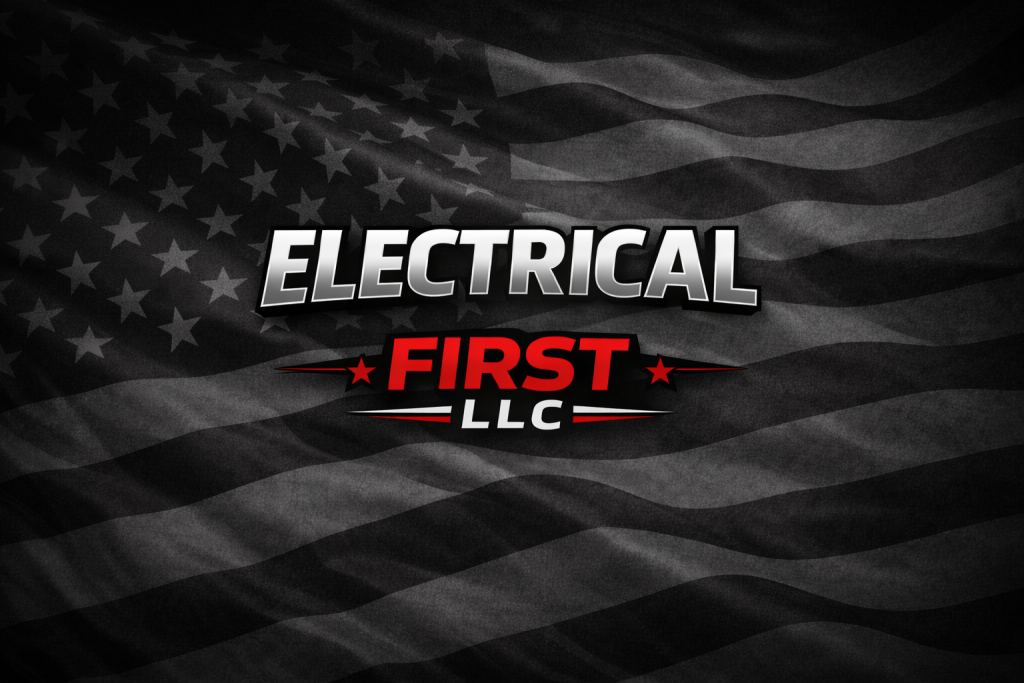 electrical first llc logo with flag